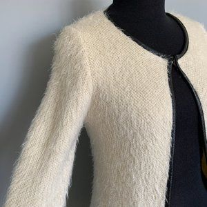 Lilibleu Fluffy White Cardigan